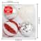 Assorted 4 Pack 4.5" Red & White Shatterproof Ball Ornaments by Ashland®